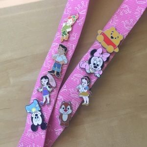 Disney Lanyard and pins